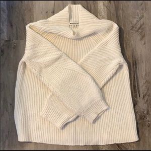Whistles Fashioned Rib Blousson Knit Sweater EUC